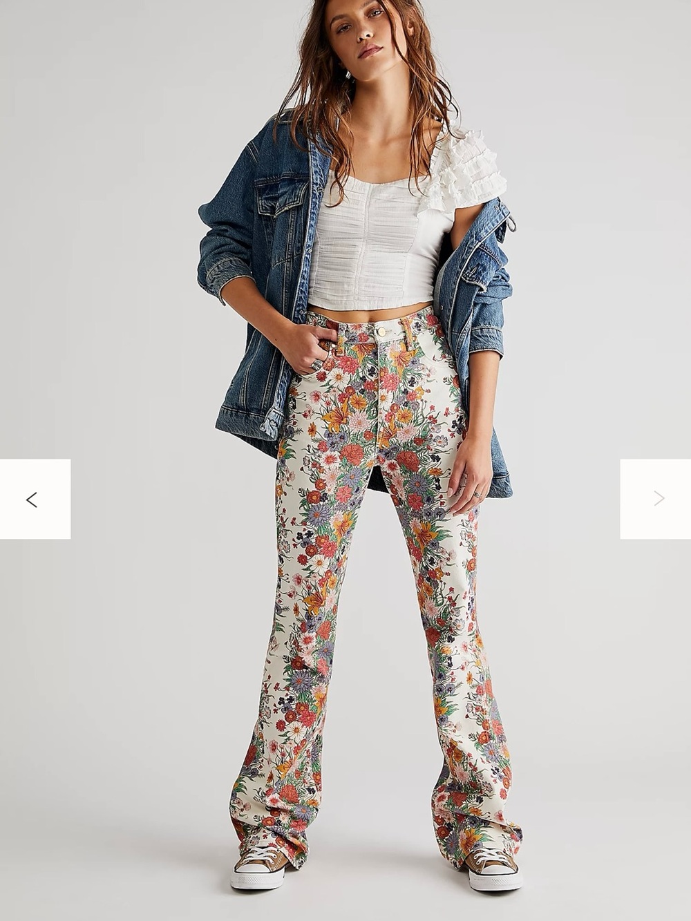 Free People X Wrangler Westward High-Rise Flare Jeans